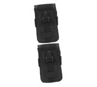 Anneome 2 Piezas cangurera bolsos de plata para mujer bolso mini mochila para mujer bolsas de gimnasio bolsas portátiles handbag bolsitos para moviles bolsa de cintura para teléfono Black