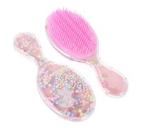 Anneome 2 piezas Cepillo Desenredante para Cepillo de Viaje con Cerdas Suaves Diseño Ovalado Transparente y Masajeador Peina sin Tirones Cuidado Delicado para Cabello Infantil