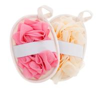 Anneome 2 Piezas Esponja de Ducha Exfoliante de Loofah Bola de Baño Suave y Portátil Limpieza Suave y Exfoliación Efectiva para y Diario Ducha