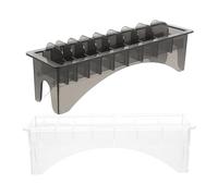 Anneome 2 Piezas Estuche Organizador Plástico para Peines de Cortapelos Resistente y Transparente de Unidades Soporte para Herramientas de Barbero Ahorro de Espacio Profesional