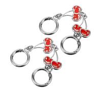 Anneome 2 piezas Extensor de Cadena para Bolso Metálico Diseño de Cereza Accesorio DIY para Correa de Bolso y Prolongador Práctico Resistente al Desgaste