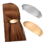 Anneome 2 Piezas Horquillas Ovaladas Metálicas Francesas Retro de Clips de Planos para Mujer y Niña Diseño Elegante y Resistente para Peinados Versátiles