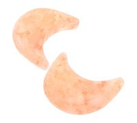 Anneome 2 Piezas Jabón de Sal Natural Exfoliante Forma de Luna Barra de Jabón Mineral para Cuidado Corporal Spa y Terapia de Pies Suave Limpieza y Exfoliación para Piel Sensible