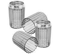 Anneome 2 Piezas Kit de Viaje Higiene Personal Vaso para Enjuague Bucal Portátil, Diseño Versátil y Ligero en Pet y Abs para Aventuras al Aire Libre y Uso Diario
