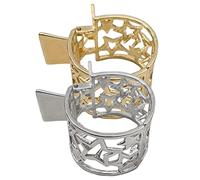 Anneome 2 Piezas Sombrero de horquilla clips de encaje peluquero elegante estrella soporte para de caballo pasador de pelo con hebilla de de caballo coleta alta aleación