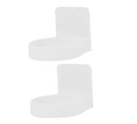 Anneome 2 Piezas Soporte de Almacenamiento de Pared para Baño Estante Organizador sin Clavos para Joyería y Artículos de Tocador Blanco para Baño y Cocina
