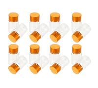 Anneome 20 Piezas 20 Botellas de Plástico Transparentes de 20 Ml con Tapa Sellada Antihumedad, Envases para Medicamentos y Suplementos en Polvo, Organizador Portátil para Viaje y