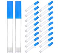 Anneome 20 Piezas Estuche Protector para Termómetro Portátil Rígido Transparente, Tubo de Almacenamiento 20 Unidades, 13,2 X 1,6 X 1 CM, Soporte Seguro para Uso Clínico y Doméstico