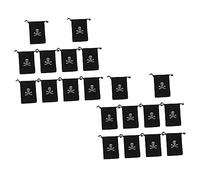 Anneome 20piezas Bolsas De Cordón Temática De Pirata Para Halloween De Diseño Especial Para Decoración y Recolección De Monedas De Fiesta Infantil