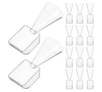 Anneome 20piezas Cuchara Mezcladora de Plástico Transparente Cuchara Medidora Graduada Mango Ergonómico para Mascarillas Caseras Cuidado Piel y Tinte de Cabello