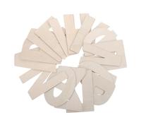 Anneome 24 Letras De Madera Sin Terminar Letras Griegas De Madera Manualidades Beige