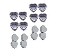 Anneome 24 Piezas Cajas de Hojalata Forma de Corazón con Ventana Transparente Almacenamiento Práctico para Chuches Accesorios Pequeños y Regalos de Comunión