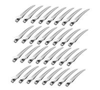 Anneome 24 Piezas Clip De De Pato De Metal Pinza Cabello Accesorio De Peluquería Horquilla Para Corte De Cabello Pinzas De De Pato Para Salones De Belleza Material Metálico Pack De Unidade