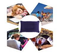 Anneome 2Piezas Almohadas Inflables de PVC para Acampar Almohadas Ultraligeras para Cuello Cojines de Aire Portátiles para Senderismo y Gris Azul