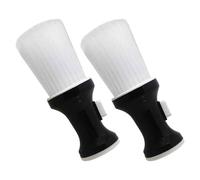 Anneome 2piezas Cepillo de Peluquería con Cerdas de Suaves Herramienta para Cortar el Pelo Limpiar el Cuello de Polvo Salón de Barbería Accesorio de Estilista