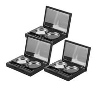 Anneome 3 Cajas De Sombras De Ojos Magnéticas Contenedores De Sombras De Ojos Paletas De Viaje Vacías Contenedor De Corrector De Viaje Vacío Contenedor De