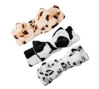Anneome 3 Diademas de Maquillaje Lazo de Coral Polar, Ajustables y Suaves, para Actividades Diarias y Deportivas, Pack de 3 Unidades