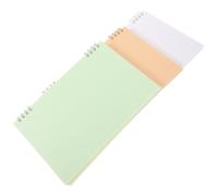 Anneome 3 Piezas Cuaderno de Espiral en Tonos Neutros para Estudiantes Alta Durabilidad y Material Plástico Resistente, Adecuado para Escritura Creativa y Toma de Notas Diaria