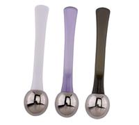 Anneome 3 piezas Cucharas Metálicas para Crema Facial y Masaje Ocular Herramienta de Masaje con Aleación de Duradera Diseño Compacto y Portátil para Mejorar la y Facilitar la Aplicación