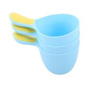 Anneome 3 Piezas Hair Washing Cup Ergonomic Non-slip Handle Bath Rinser For Reusable Plastic Water Ladle With Gentle Flow For Shampooing And Bathing