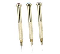 Anneome 3 piezas Herramienta Manual para Arte de Uñas Taladro Metálico para Perforar y Colgar Accesorios de Nail Art y Práctico para Gel Acrílico y Dijes Color Aleatorio Color Aleatorio