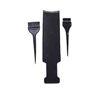 Anneome 3 piezas Herramientas para Teñir Cabello con Tabla Grande y Pinceles Tintes para Peluquería Profesional y Doméstico Cepillo y Peine para Mechas y Coloración Color Negro