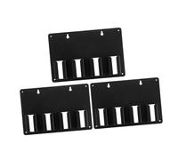 Anneome 3 Piezas Soporte para Cortapelos de Peluquería Organizador Estable y Accesible para Herramientas de Salón Base Firme para Estación de Barbero de Negro