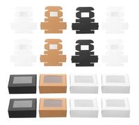 Anneome 30 Cajas para Jabón de Papel con Ventana, Diseño Elegante y Superficie Lisa, Ideales para Empaquetar y Presentar Jabones Artesanales
