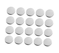 Anneome 30 Piezas Botones de Metal para Abrigos Botones Planos para Costura de Color Plateado