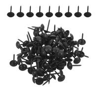 Anneome 300 Piezas Clavos Decorativos Negros para Muebles Vintage 7X10 MM, 300 Unidades, Tachuelas Pequeñas para Tapicería, Clavos de Hierro Resistentes para Puertas, Sofás y Bricolaje