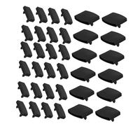 Anneome 36 Conectores Abs Negros para Listones de Cama Individual Soporte Central, Hebillas de Montaje para Reparación y Reemplazo de Armazón de Cama
