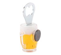 Anneome 3piezas Abridor de Botellas de Cerveza Estilo Vaso Simulación Metálico Creativo Portátil Accesorio para Bar y Fiesta Práctico para Día del Padre Estilo Varios estilos