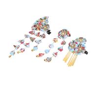 Anneome 3piezas Pinzas Cabello Japonesas Diseño Floral Adornos Tipo Kimono Accesorios de Moda para Mujer Horquillas Tradicionales para Fiesta de Geisha Pasadores Cabello Asiáticos