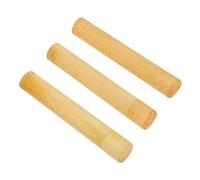 Anneome 3piezas Portacepillos De Dientes De Bambú Estuche Portátil para Cepillos De Dientes Diseño Vintage Ligero y Fácil De Limpiar