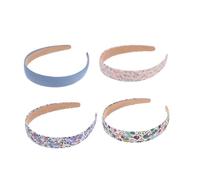 Anneome 4 Diademas para Mujer Diseño Floral Vintage, Prácticas y Fáciles de Usar, Hechas de Tejido, Ideales Trabajo Playa