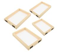 Anneome 4 Marcos De Madera Para Hacer Papel Ideales Para Manualidades Con Flores Secas Molde Para Hacer Papel Ideal Para Colorear