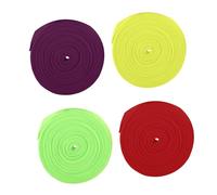 Anneome 4 Piezas Cinta Elástica de Nylon para Coser Cinta de Acabado para Bordes Banda Stretchable para Cinturas Puños y Accesorios de Ropa Metros Colores Rojo Fluorescente Verde