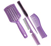 Anneome 4 piezas Peines para Cabello Multipropósito para Hombre y Mujer Peine Seguro para Barbero con Diseño Protector para Peinar y Cortar Casa o Salón Color