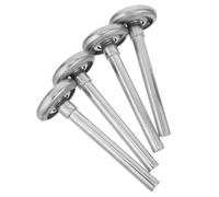 Anneome 4 Piezas Rodillos para Puerta de Garaje Silenciosos con Rodamiento Suave Ruedas de Hierro para Reemplazo y Guía Sistema de Rodadura