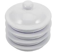 Anneome 4 Tapas de Repuesto para Teteras Esmaltadas de Porcelana Redondas y Aplicables, Fáciles de Limpiar para Cocina y Restaurantes