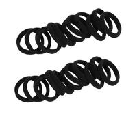 Anneome 40 piezas Gomas Pelo Elásticas Negras Accesorios para Cabello Femenino Flexibles Anillos para Trenzas y Coletas Diseño Ligero y Cómodo para Diario y Regalo