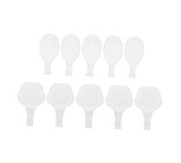 Anneome 40 Piezas Tazones de Tinta Plástica para Caligrafía Plato de Tinta para Soporte de Agua para Pinceles Blanco para Oficina y Estudio