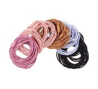 Anneome 40piezas Gomas Elásticas Pelo Pulseras Banda Cabello Coleteros Para Mujer Tocados Elásticos Gym