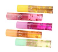 Anneome 5 piezas Bálsamo Labial Transparente con Fruta Protector Hidratante para Labios Secos y Agrietados Fórmula Natural y Ligera para Diario Color Aleatorio Color Aleatorio