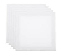 Anneome 5 Piezas Tablero de Lienzo Blanco para Pintar al Óleo y Acuarela, Hecho de Madera y Canvas, Adecuado para Principiantes y Amantes del Arte en Estudio y Otras Ocasiones