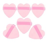 Anneome 6 Almohadillas de Esponja en Forma de Corazón para Polvos Faciales, Aplicación Precisa y Delicada, Material de Esponja Aterciopelada, Kit Adecuado para Maquillaje
