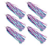 Anneome 6 Piezas Cintas Decorativas para Manillar de Bicicleta y Scooter Borlas Resistentes la Intemperie Accesorio para Triciclo Mejora Visibilidad y Seguridad Paseos Infantiles