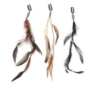 Anneome 6 piezas Clips para Extensiones de Plumas Vintage Accesorios Ligeros para Trenzas y Dreadlocks para Cosplay Fiestas y Carnavales