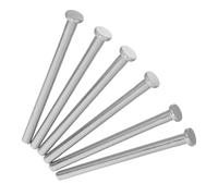 Anneome 6 Piezas de Pasadores de Bisagra Extraíbles para Puerta de Madera, Acero Inoxidable, Cabeza Redonda, 101 Mm de Longitud, Pasador de Seguridad para Puertas Interiores y