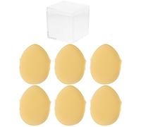 Anneome 6 Piezas Esponjas Maquillaje Aplicador Esponja Polvo Suelto Dedos para Base Corrector y Rubor Herramienta Cosmética Portátil y